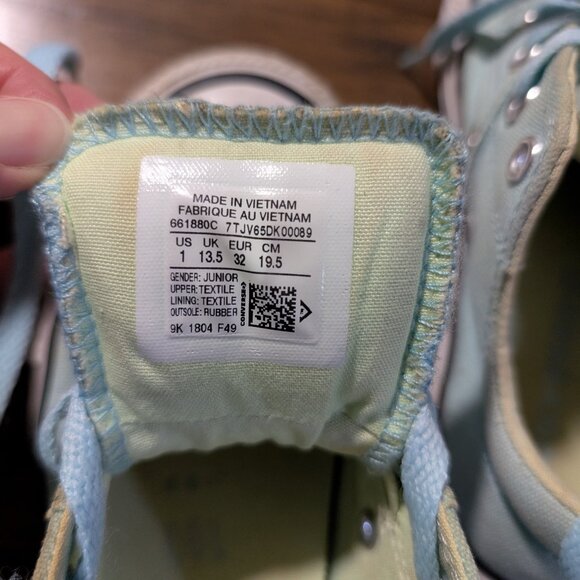 Kids Converse Madison sneakers aqua size 1 - Picture 14 of 15